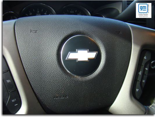 Steering Wheel Bowtie Overlay Decal - 07-13 Silverado - SIL:SW-01-SIL:SW-02-SIL:SW-03-SIL:SW-04-SIL:SW-05-  DRIVEN - 1
