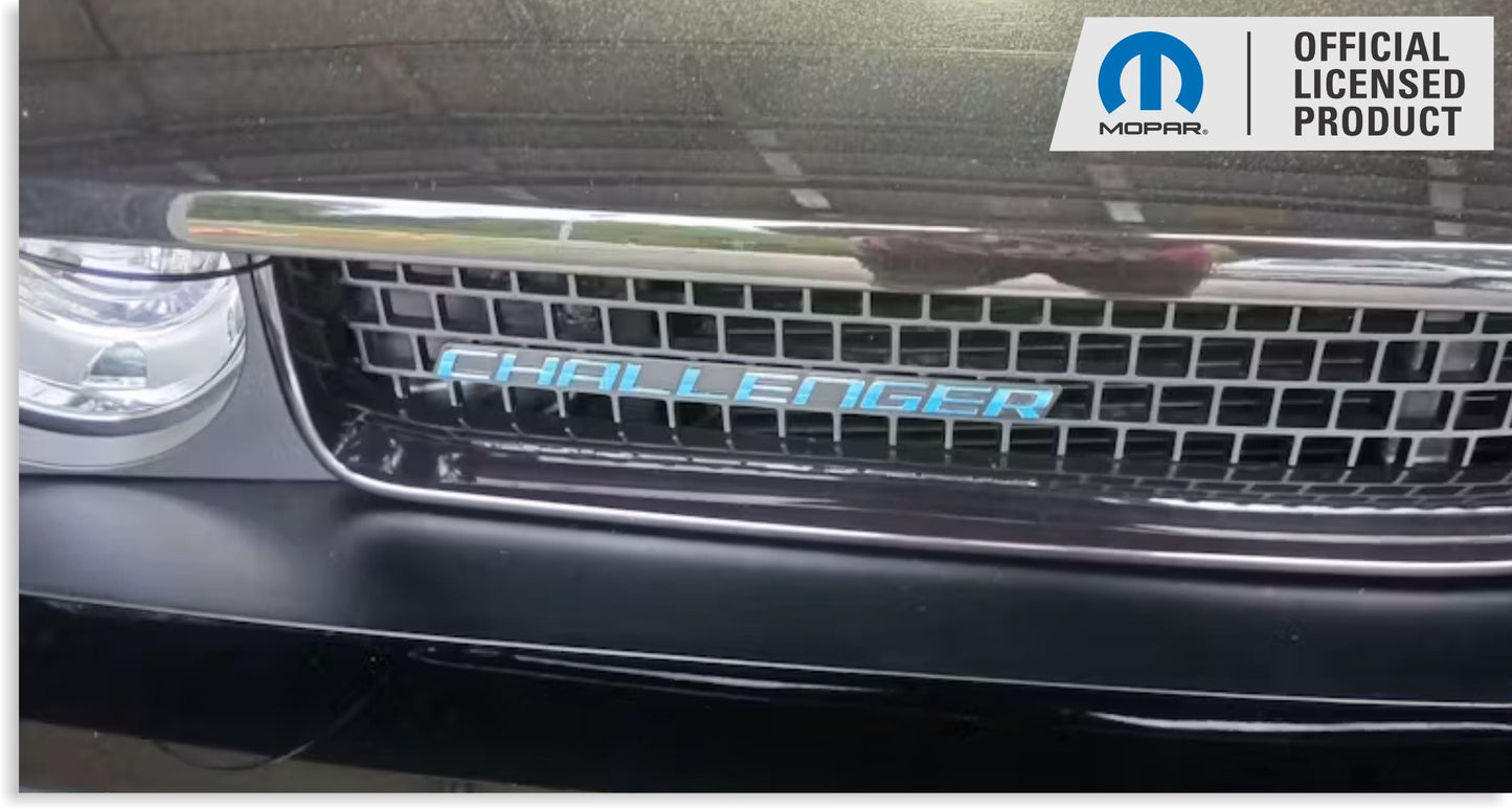 CHALLENGER Grille Emblem Overlay Decal - 2008-2014 Challenger - sku-44632588091579-sku-44632588124347-sku-44632588157115-sku-44632588189883-sku-44632588222651-  DRIVEN - 6