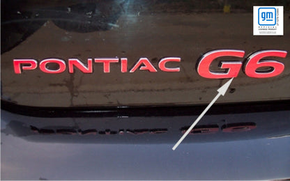 G6 Emblem Overlay Decal - Pontiac G6 - PO:G6:G8-B-01-PO:G6:G8-B-02-PO:G6:G8-B-03-PO:G6:G8-B-04-PO:G6:G8-B-05-  DRIVEN - 1