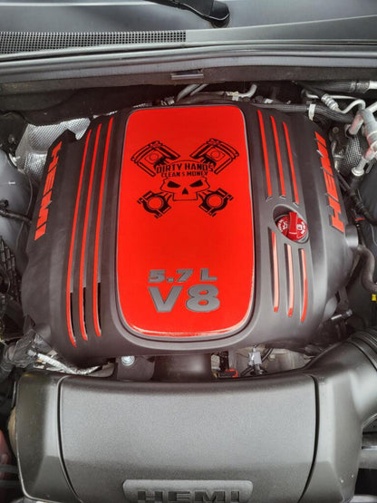 Engine Cover STRIPE Decals - 11-24 Durango 5.7L - Durango:EC-Stripes-01-Durango:EC-Stripes-02-Durango:EC-Stripes-03-Durango:EC-Stripes-04-Durango:EC-Stripes-05-  DRIVEN - 3