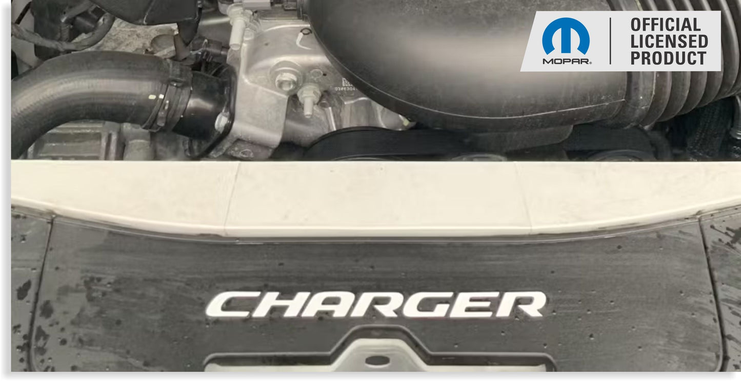 CHARGER Radiator Cover Lettering Overlay Decal - Charger-Radiator-B-01-Charger-Radiator-B-03-Charger-Radiator-B-02-Charger-Radiator-B-04-Charger-Radiator-B-05-  DRIVEN - 1