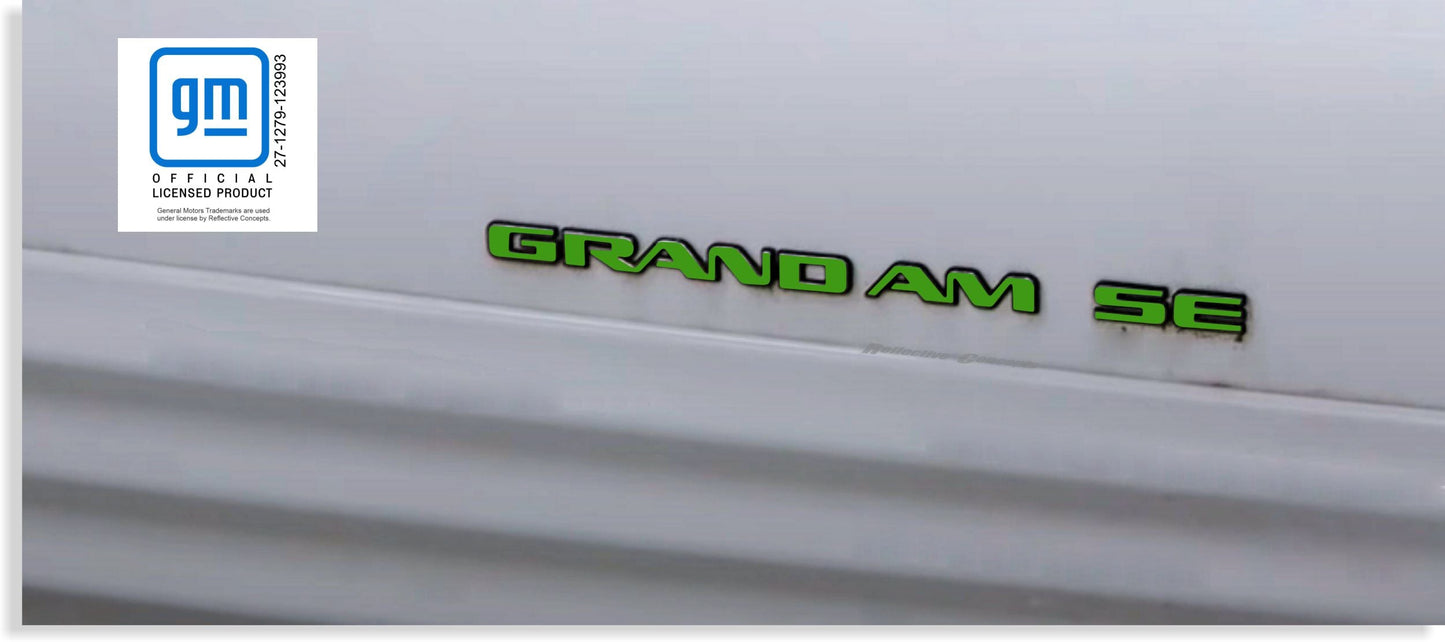 Badge Overlay Decals Door and Trunk - 99-05 Pontiac Grand Am SE - PO:GA:SE-B-01-PO:GA:SE-B-02-PO:GA:SE-B-03-PO:GA:SE-B-04-PO:GA:SE-B-05-  DRIVEN - 1