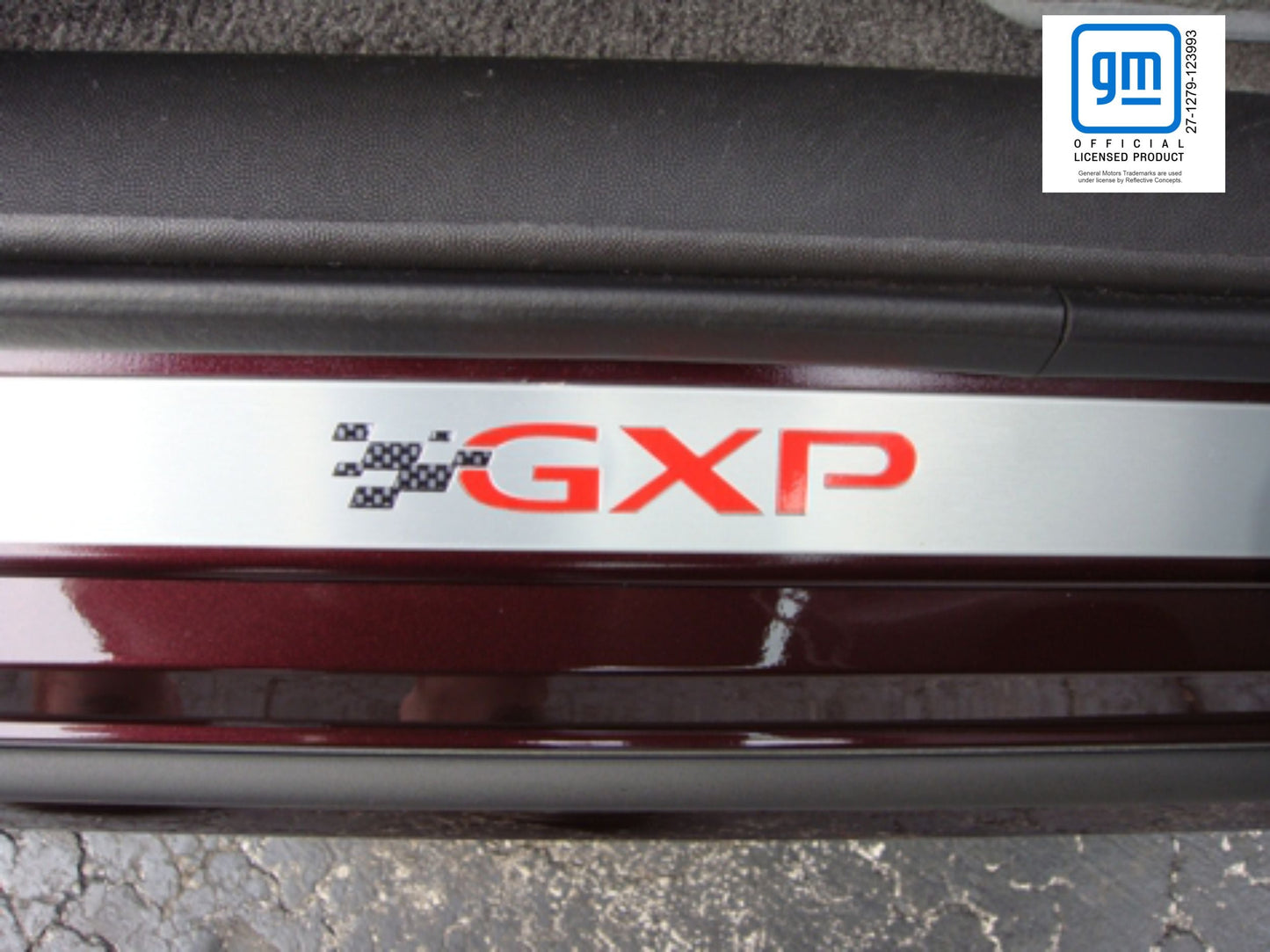 GXP Door Sill Overlay Decals - 05-08 Grand Prix GXP - PO:GP:G7:GXP-SILL-01-  DRIVEN - 1