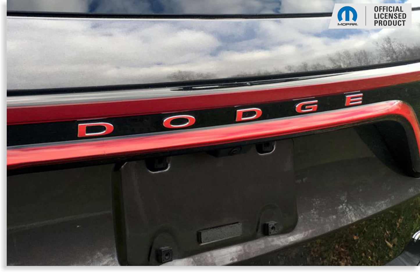 DODGE Liftgate Lettering Emblem Overlay Decal - 2014-2026 Durango - Durango1420-TB-01-Durango1420-TB-02-Durango1420-TB-03-Durango1420-TB-04-Durango1420-TB-05-  DRIVEN - 1