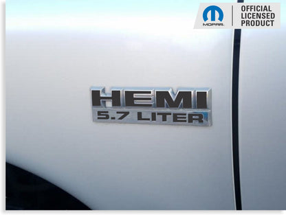 HEMI 5.7 LITER Emblem Overlay Decals - 2006-2012 Ram - sku-44811551604923-sku-44811551637691-sku-44811551670459-sku-44811551703227-sku-44811551735995-  DRIVEN - 3