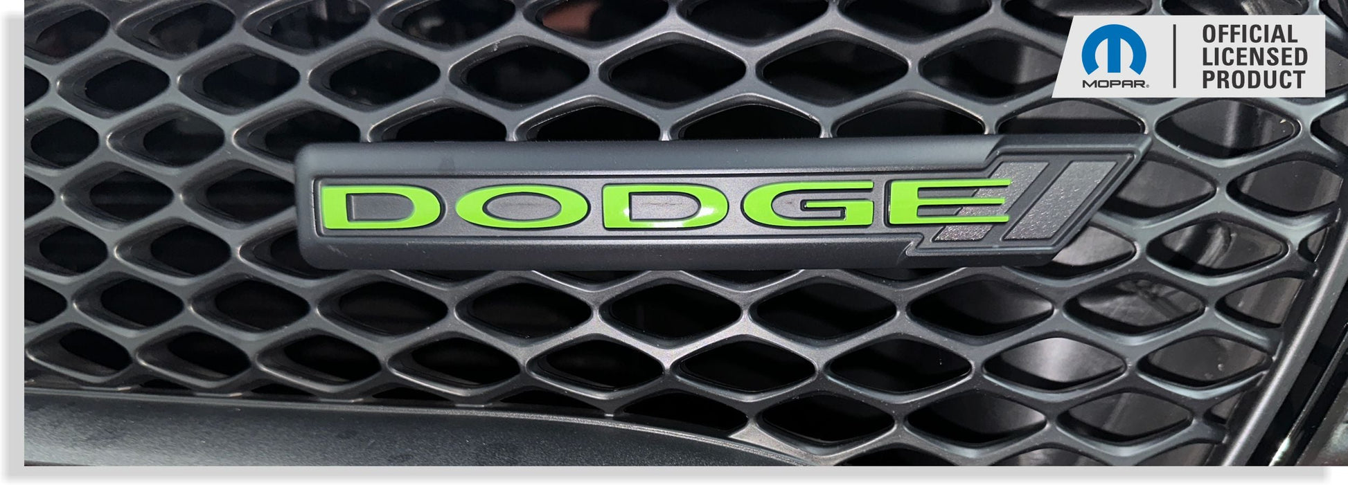 DODGE Grille Emblem Overlay Decal -  2013-2023 Charger - Charger:Dodge-G-01-Charger:Dodge-G-02-  DRIVEN - 3