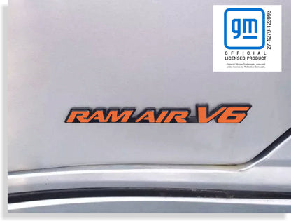 RAM AIR V6 Badge Overlay Decal - 99-05 Grand Am - PO:GA:RA-V6-01-PO:GA:RA-V6-02-PO:GA:RA-V6-03-PO:GA:RA-V6-04-PO:GA:RA-V6-05-  DRIVEN - 1