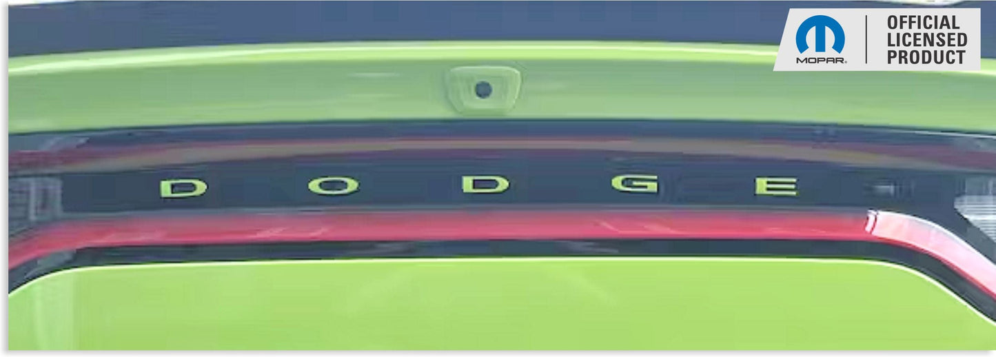 DODGE Trunk Lettering Emblem Overlay Decal - 2011-2023 Charger - Charger:Dodge-TB-01-Charger:Dodge-TB-03-Charger:Dodge-TB-02-Charger:Dodge-TB-04-Charger:Dodge-TB-05-  DRIVEN - 1
