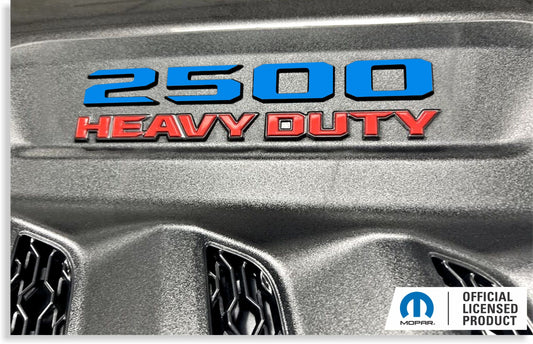 2500 Sport Performance Hood Emblem Number Overlay Decals - 2023-2026 Ram 2500 Laramie, Rebel, Power Wagon - sku-44749068468411-sku-44749068533947-sku-44749068566715-sku-44749068599483-sku-44749068632251-  DRIVEN - 1