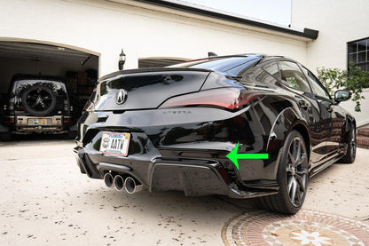 Rear Sidemarker Black Out Overlays - 2023+ Integra - 23INTRSM-LSLXTS-23INTRSM-LSLXBS-23INTRSM-DSLXTS-23INTRSM-DSLXBS-23INTRSM-DSSTTS-  DRIVEN - 1