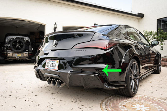 Rear Sidemarker Black Out Overlays - 2023+ Integra - 23INTRSM-LSLXTS-23INTRSM-LSLXBS-23INTRSM-DSLXTS-23INTRSM-DSLXBS-23INTRSM-DSSTTS-  DRIVEN - 1