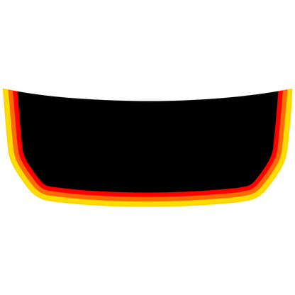 Retro Stripes Hood Overlay (Matte or Gloss) - 2021+ Bronco - 21BRONCORETHD-M-21BRONCORETHD-G-21BRONCORETHD-MX2-21BRONCORETHD-GX2-  DRIVEN - 8