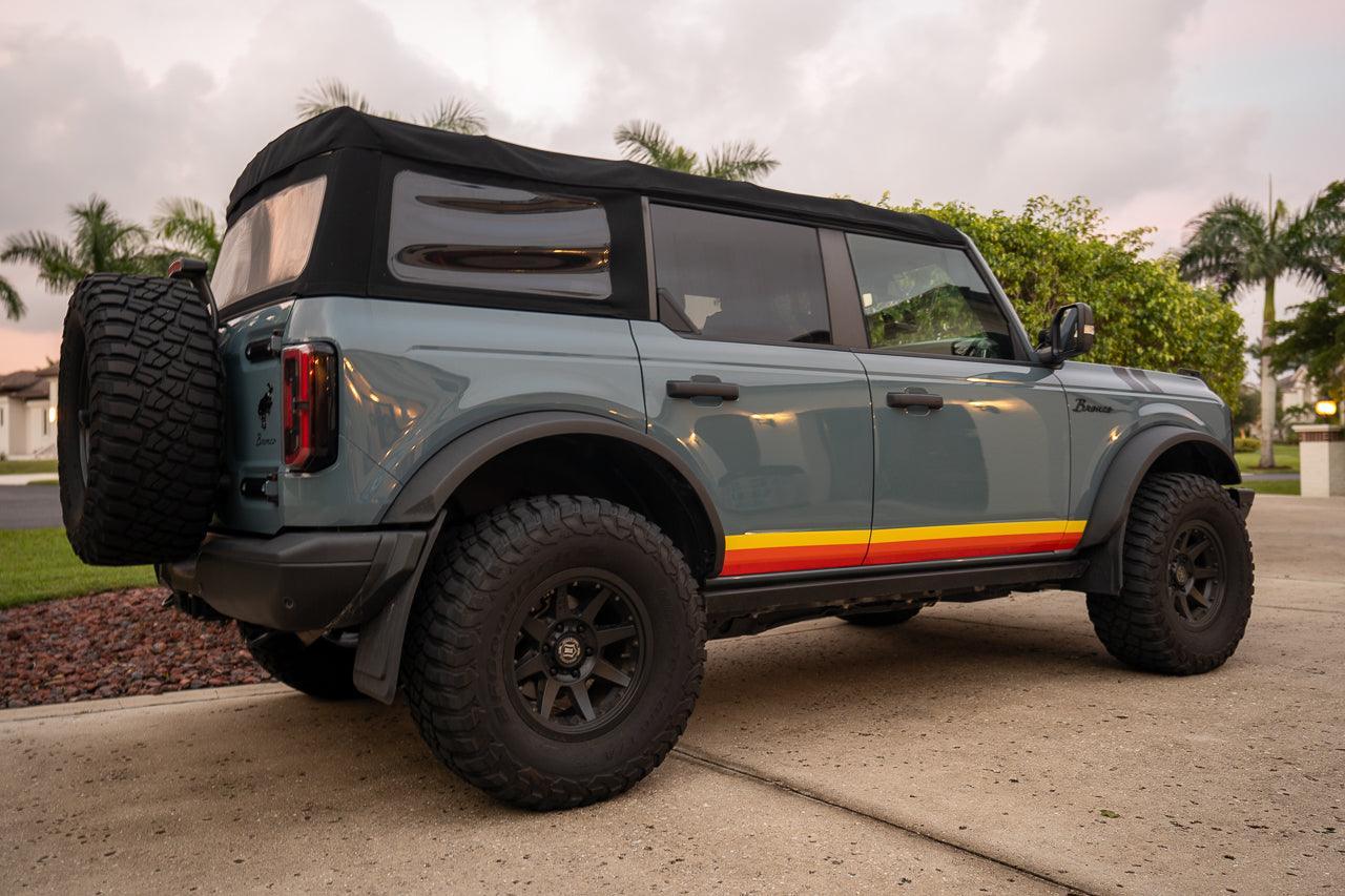 Retro Vintage Lower Door Protection - 2021+ Bronco - 21BRONCOLWDR-RETRO-sku-47985723605311-sku-47985723670847-21BRONCOLWDR-RETRO4-sku-47985723703615-  DRIVEN - 18