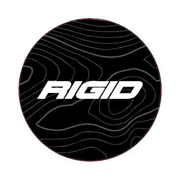 Rigid 360 Series 4" Light Cover Topo Overlays - Universal - RIGID3604-CG-RIGID3604-CODE-RIGID3604-COOL-RIGID3604-RACE-RIGID3604-VB-  DRIVEN - 13