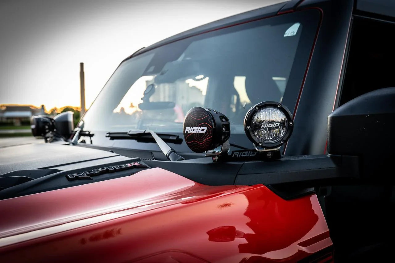 Rigid 360 Series 4" Light Cover Topo Overlays - Universal - RIGID3604-CG-RIGID3604-CODE-RIGID3604-COOL-RIGID3604-RACE-RIGID3604-VB-  DRIVEN - 6