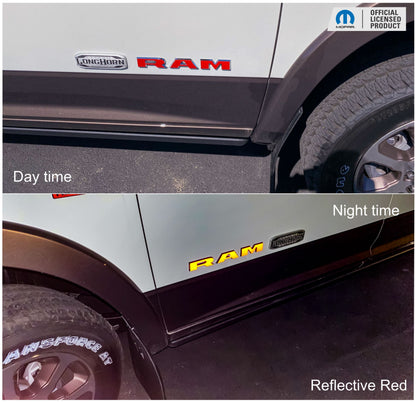 RAM Door Emblem Overlay Decals   - 2019-2024 Ram 2500, 3500 - sku-44824228462779-sku-44824228495547-sku-44824228528315-sku-44824228561083-sku-44824228593851-  DRIVEN - 6