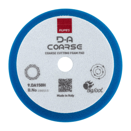 Rupes DA Coarse Foam Pad (Blue) - 9.DA100H-9.DA150H-9.DA180H-  DRIVEN - 2