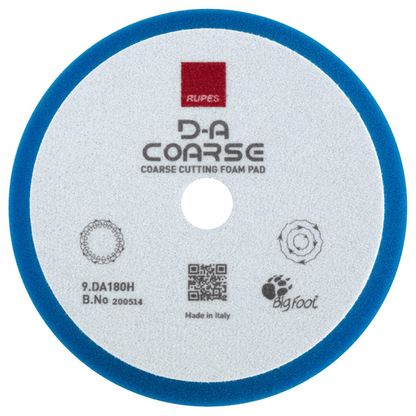 Rupes DA Coarse Foam Pad (Blue) - 9.DA100H-9.DA150H-9.DA180H-  DRIVEN - 3