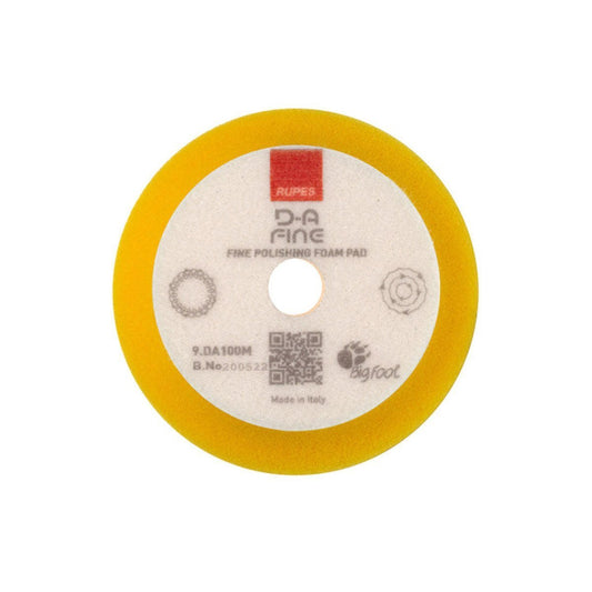 Rupes DA Fine Foam Pad (Yellow) - 9.DA100M-9.DA150M-9.DA180M-  DRIVEN - 1