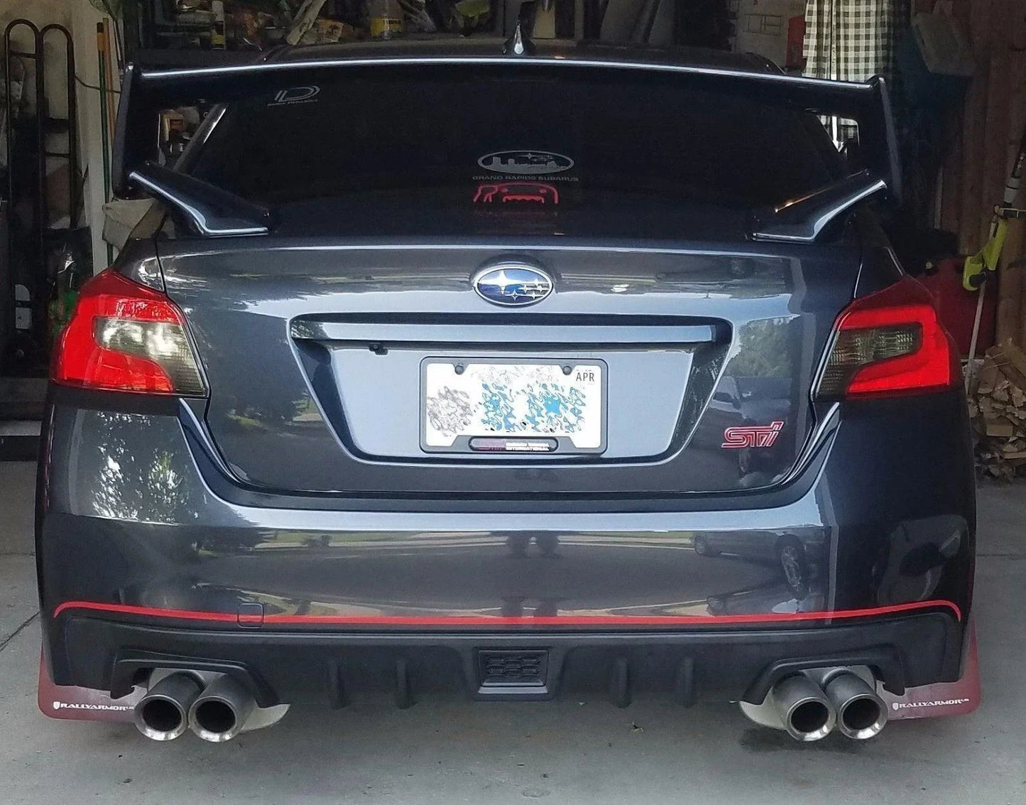 S207 JDM Style Rear Bumper Pinstripe fits 2015-2021 WRX / STI - 15207RBPBL-15207RBPGD-15207RBPGR-15207RBPOR-15207RBPPI-  DRIVEN - 2