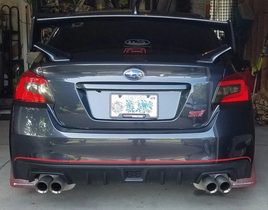 S207 JDM Style Rear Bumper Pinstripe fits 2015-2021 WRX / STI - 15207RBPBL-15207RBPGD-15207RBPGR-15207RBPOR-15207RBPPI-  DRIVEN - 2