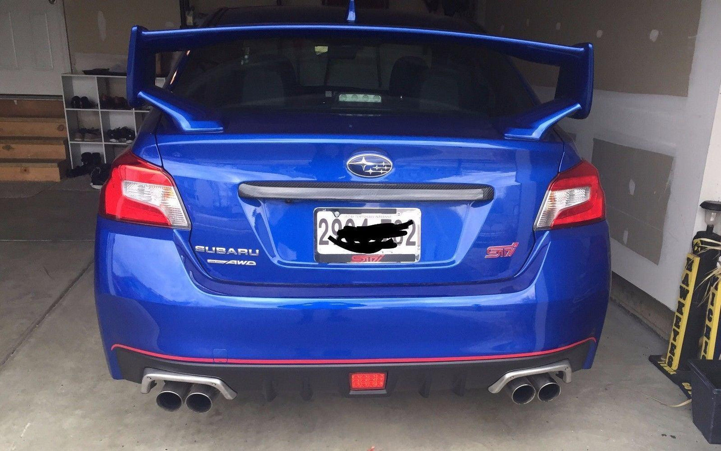 S207 JDM Style Rear Bumper Pinstripe fits 2015-2021 WRX / STI - 15207RBPBL-15207RBPGD-15207RBPGR-15207RBPOR-15207RBPPI-  DRIVEN - 4