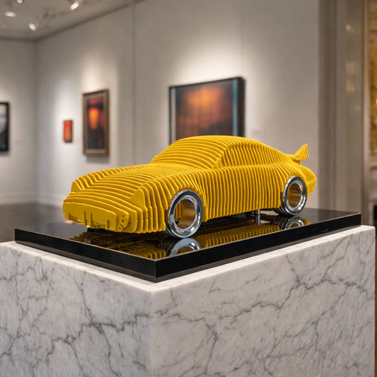 911 Metal Car Sculpture - MT1496 - sku-47377289019631-  DRIVEN - 1