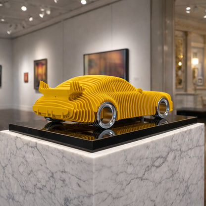 911 Metal Car Sculpture - MT1496 - sku-47377289019631-  DRIVEN - 3