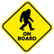 Sasquatch / Bigfoot On Board Sticker 5