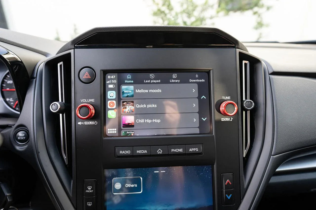 SFB CNC Radio Knobs fits 2022+ Subaru WRX - 22WRXKNOBRD.RD-22WRXKNOBRD.BK-22WRXKNOBRD.BL-  DRIVEN - 5