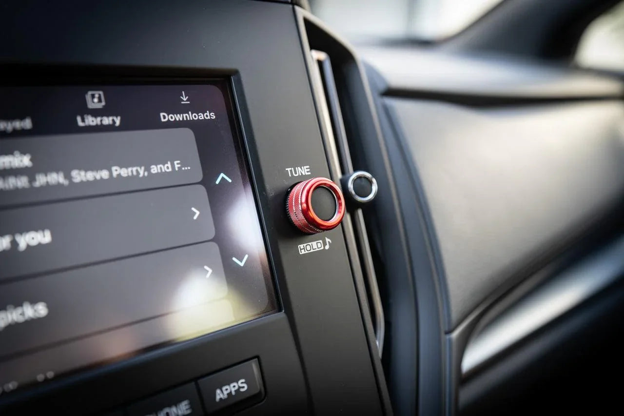 SFB CNC Radio Knobs fits 2022+ Subaru WRX - 22WRXKNOBRD.RD-22WRXKNOBRD.BK-22WRXKNOBRD.BL-  DRIVEN - 7