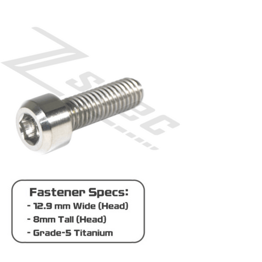 ZSPEC M8-1.25x20mm Socket Cap SHSC Fastener/Bolt, Titanium Grade-5, Per Each - ZSD-377822-ZSD-377839-ZSD-377846-ZSD-377853-ZSD-377860-  DRIVEN - 2