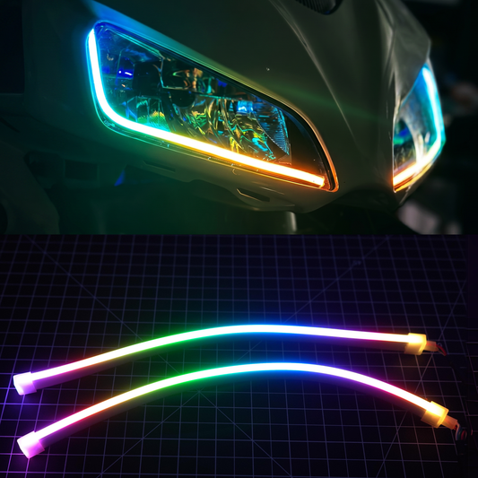 Universal Side Emitting Flexible DRL Diffused Strips | Multicolor - G1  | P2 - BX2-  DRIVEN - 1