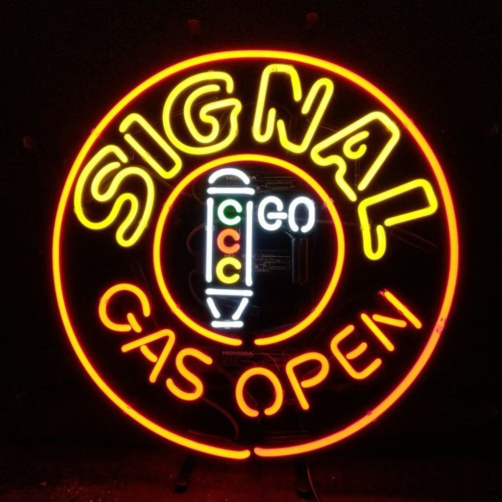 Signal Gas Open Neon Signs Light - MA064-  DRIVEN - 2