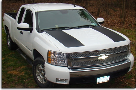 Hood Scoop Decal Stripes - 07-13 Silverado - SIL:0713:Hood-34-sku-45344763314363-sku-45344763347131-sku-45344763379899-sku-45344763412667-  DRIVEN - 1