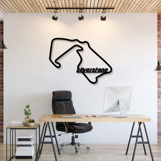 Silverstone Formula 1 Metal Circuit Wall Art - MT1089 - MT1089B40-MT1089B69-MT1089B99-  DRIVEN - 1