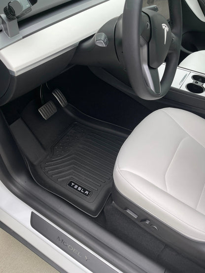 Single Tesla Logo Emblem for Weathertech All Weather Floor Mats (Model S, Model X, Model 3, Model Y) - WTTESLA-  DRIVEN - 4