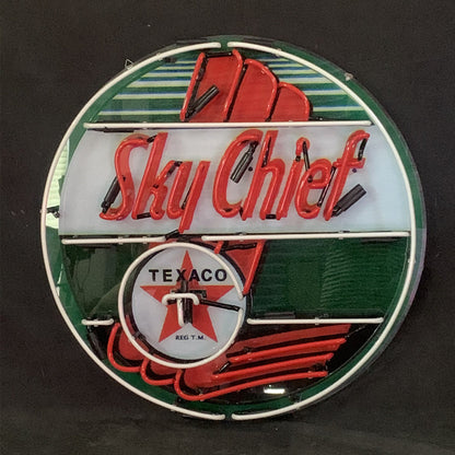 Sky Chief Texaco Gasoline Neon Signs Light - ME952-  DRIVEN - 3