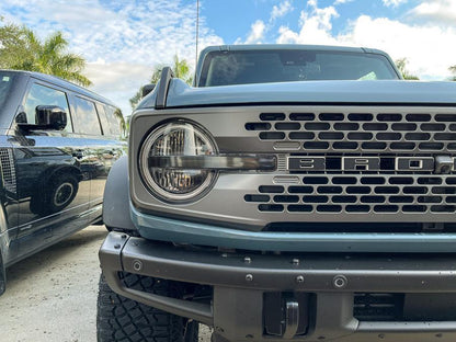 Smoked Signature DRL Bar Overlays - 2021+ Bronco (Signature Headlights) - 21BRONCODRLDS-21BRONCODRLLS-21BRONCODRLST-21BRONCODRLCB-21BRONCODRLHC-  DRIVEN - 1