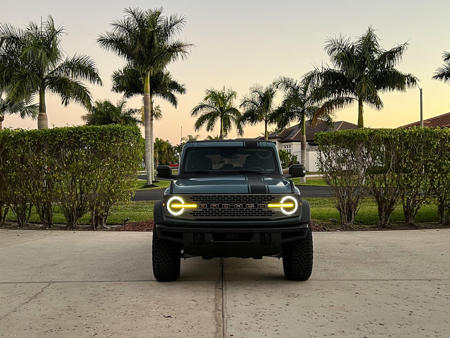 Smoked Signature DRL Bar Overlays - 2021+ Bronco (Signature Headlights) - 21BRONCODRLDS-21BRONCODRLLS-21BRONCODRLST-21BRONCODRLCB-21BRONCODRLHC-  DRIVEN - 11