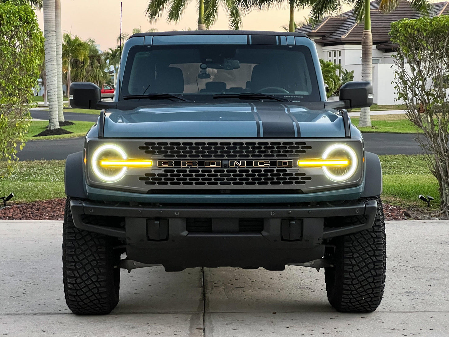 Smoked Signature DRL Bar Overlays - 2021+ Bronco (Signature Headlights) - 21BRONCODRLDS-21BRONCODRLLS-21BRONCODRLST-21BRONCODRLCB-21BRONCODRLHC-  DRIVEN - 12