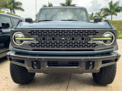 Smoked Signature DRL Bar Overlays - 2021+ Bronco (Signature Headlights) - 21BRONCODRLDS-21BRONCODRLLS-21BRONCODRLST-21BRONCODRLCB-21BRONCODRLHC-  DRIVEN - 6