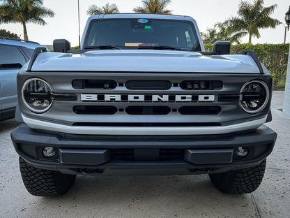 Smoked Signature Style Light Bar Overlays - 2021+ Bronco (Standard Headlights) - 21BRONCODRLDS-21BRONCODRLLS-21BRONCODRLST-21BRONCODRLCB-21BRONCODRLHC-  DRIVEN - 4
