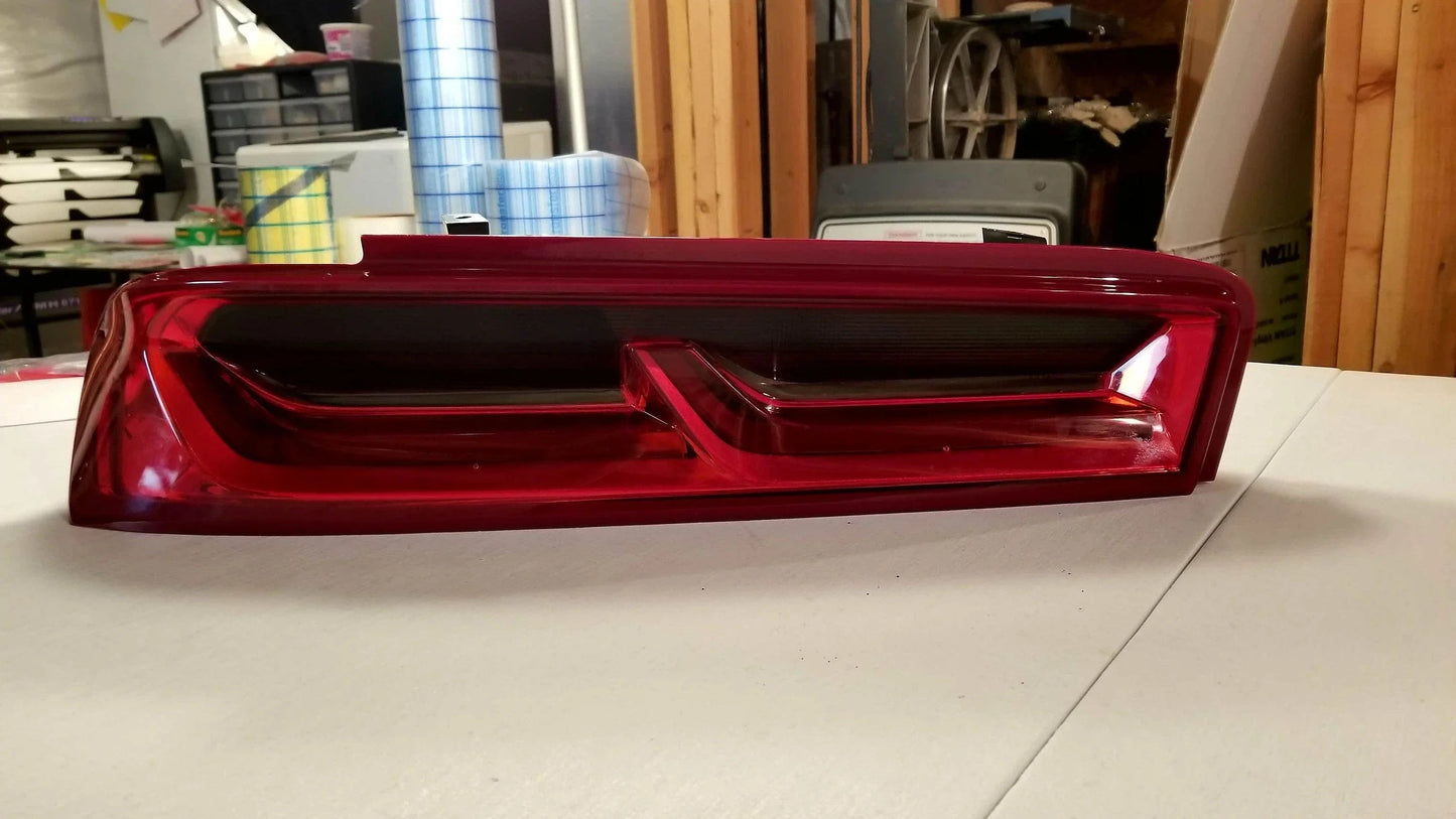 Smoked Tail Light Overlays - 2016-2018 Chevrolet Camaro - 1518CAMAROTL-DS-1518CAMAROTL-LS-  DRIVEN - 2