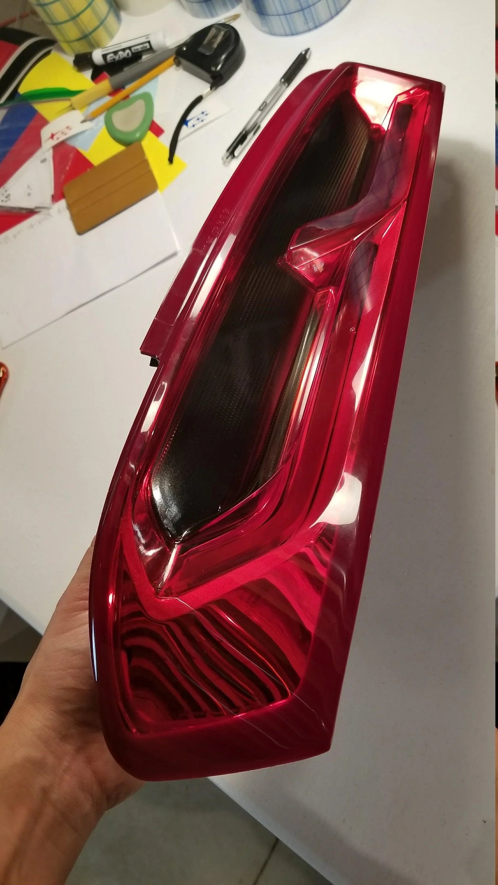 Smoked Tail Light Overlays - 2016-2018 Chevrolet Camaro - 1518CAMAROTL-DS-1518CAMAROTL-LS-  DRIVEN - 3