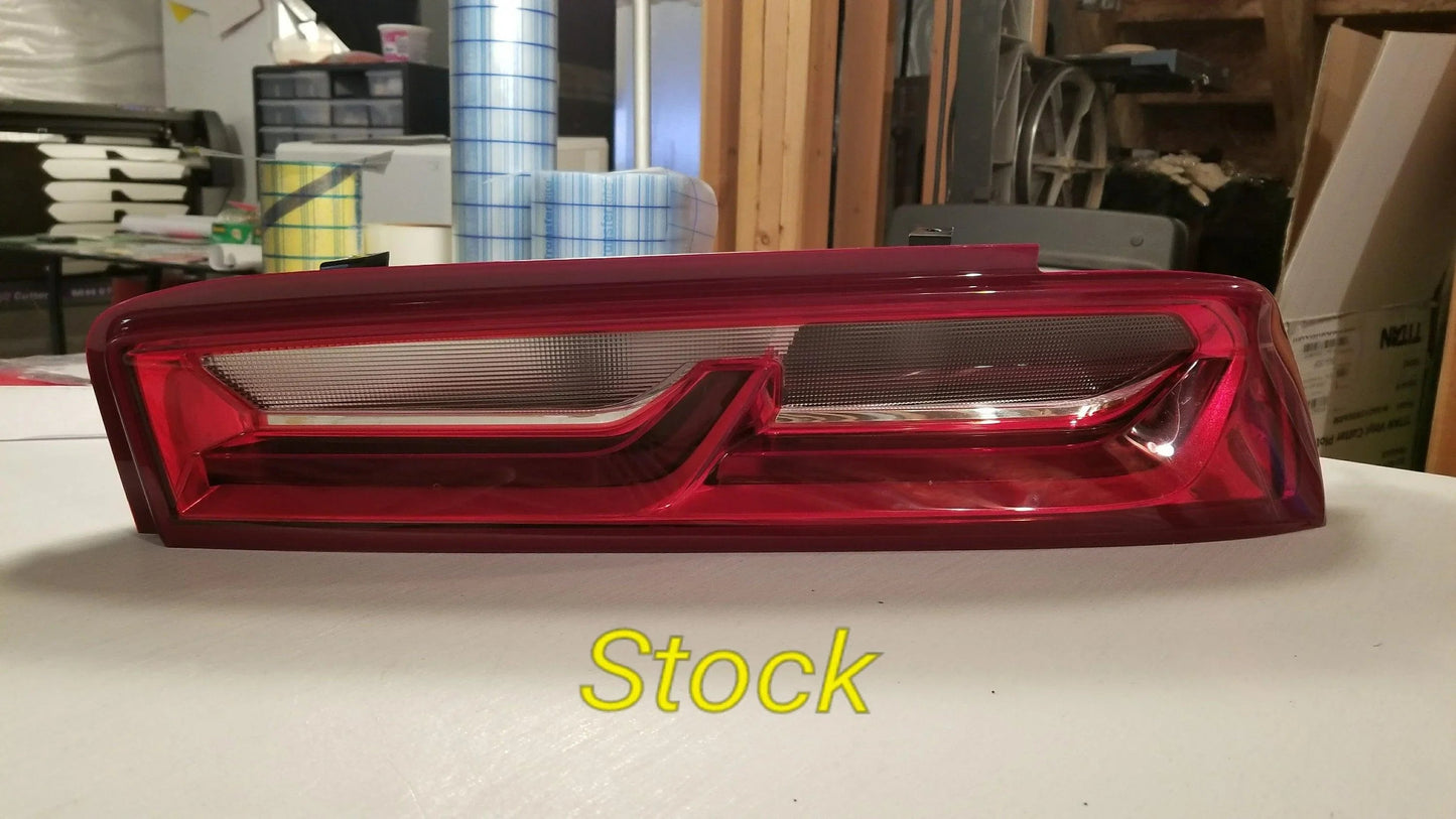 Smoked Tail Light Overlays - 2016-2018 Chevrolet Camaro - 1518CAMAROTL-DS-1518CAMAROTL-LS-  DRIVEN - 4