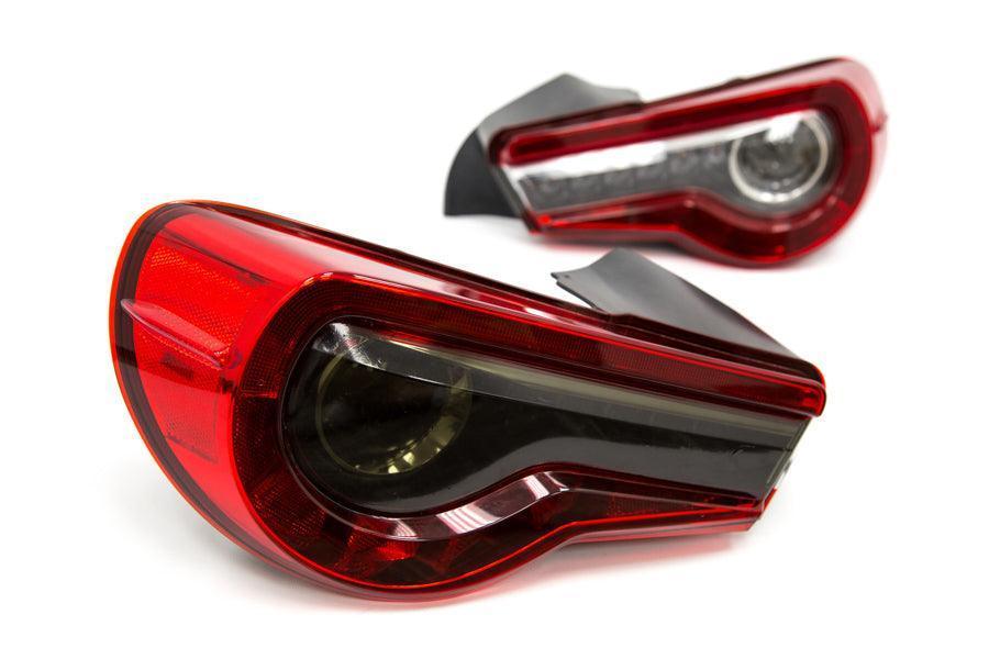 Smoked Tail Light Overlays (Dark, Light, Red, or Yellow) - 2017-2021 Toyota 86 / Subaru BRZ - SF-1786TL-DS-SF-1786TL-LS-SF-1786TL-RD-SF-1786TL-YL-  DRIVEN - 2