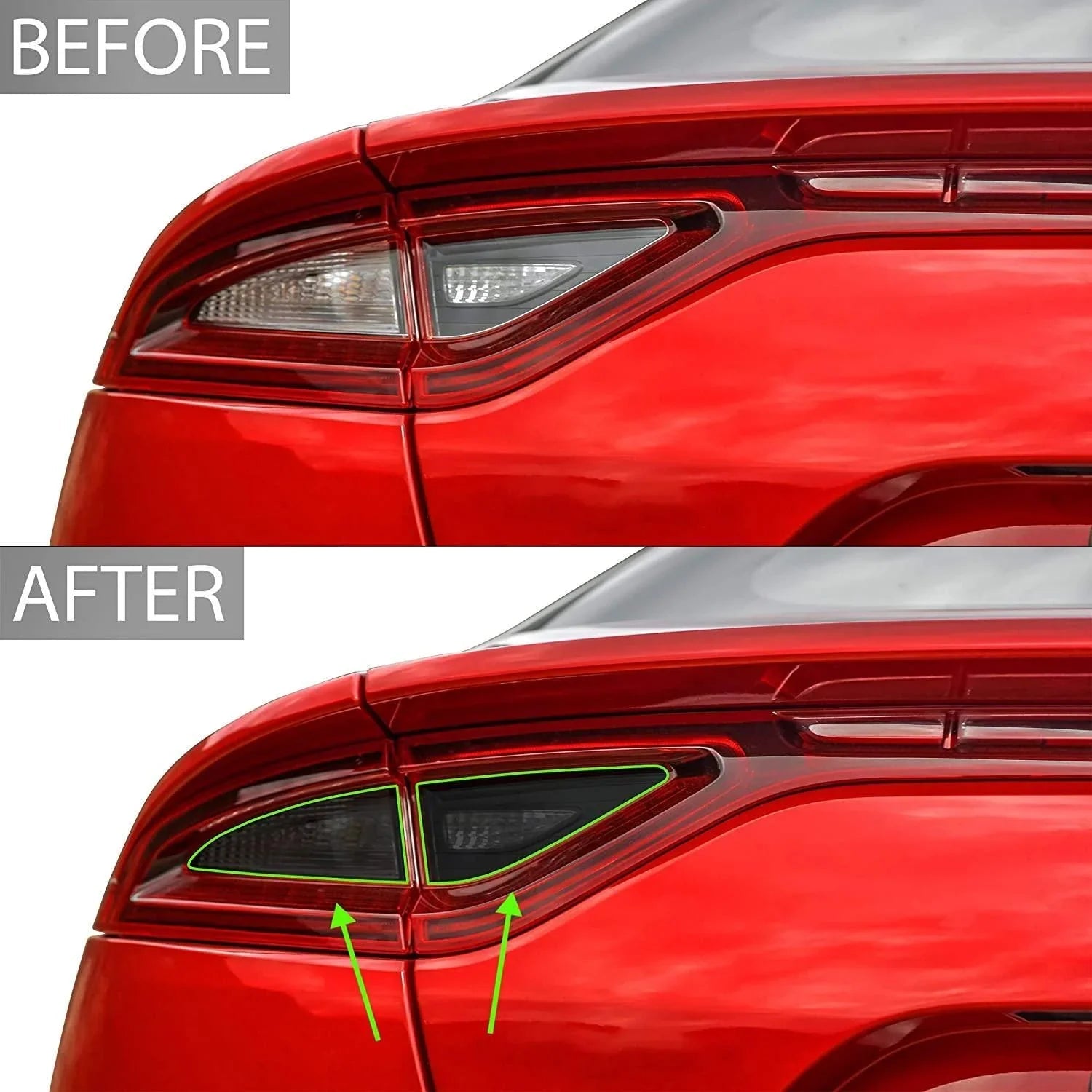 Smoked Taillight Overlays - 2018-2021 Kia Stinger GT - 18STINGERGTTL-DS-18STINGERGTTL-LS-18STINGERGTTL-ST-18STINGERGTTL-GL-18STINGERGTTL-HC-  DRIVEN - 1