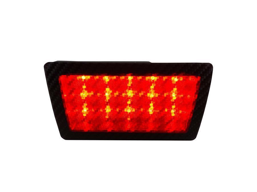 Special Edition Dark Smoke Carbon Fiber F1 / Rear Fog Light Overlay  - 2015-2022 Subaru WRX / STI - 15WRX-F1-DSCB-  DRIVEN - 2