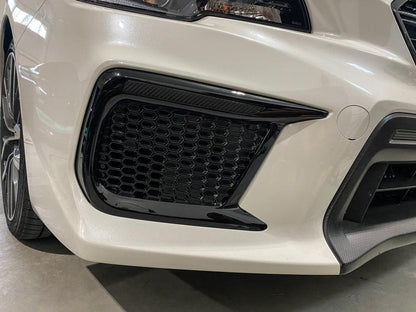 Special Edition Dark Smoke Carbon Fiber JDM DRL Bezel Overlays - 2018-2021 WRX / STI - 15WRXFGDRLCB-  DRIVEN - 1